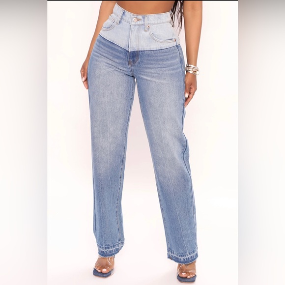 Fashion Nova - High Waist Double toned jeans - Picture 3 of 8